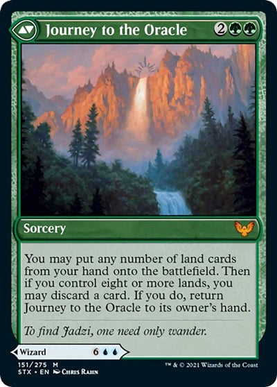 Image of Jadzi, Oracle of Arcavios // Journey to the Oracle [Strixhaven: School of Mages Prerelease Promos]