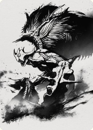 Image of Phyrexian Vindicator 2 Art Card [Phyrexia: All Will Be One Art Series]