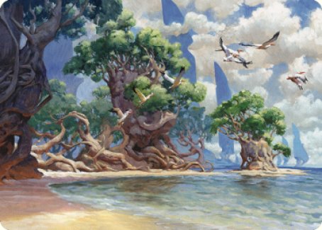 Image of Yavimaya Coast Art Card [Dominaria United Art Series]