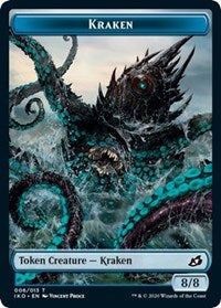 Image of Kraken // Human Soldier (003) Double-Sided Token [Ikoria: Lair of Behemoths Tokens]
