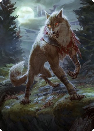 Image of Arlinn, the Moon's Fury 1 Art Card [Innistrad: Midnight Hunt Art Series]
