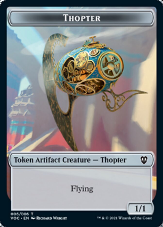 Image of Spirit (003) // Thopter Double-Sided Token [Innistrad: Crimson Vow Commander Tokens]