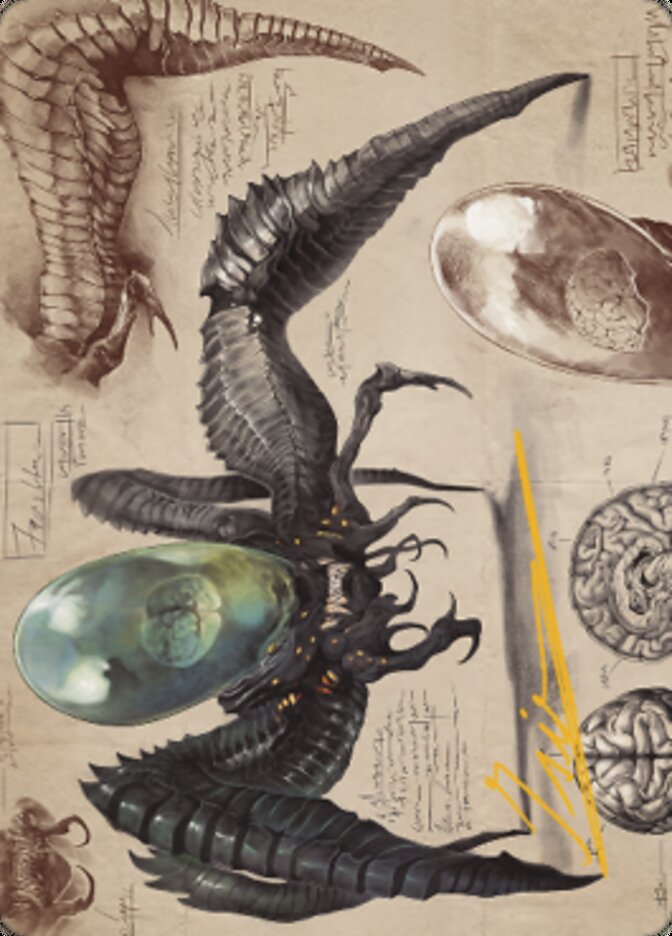 Image of Psychosis Crawler Art Card (Gold-Stamped Signature) [The Brothers' War Art Series]