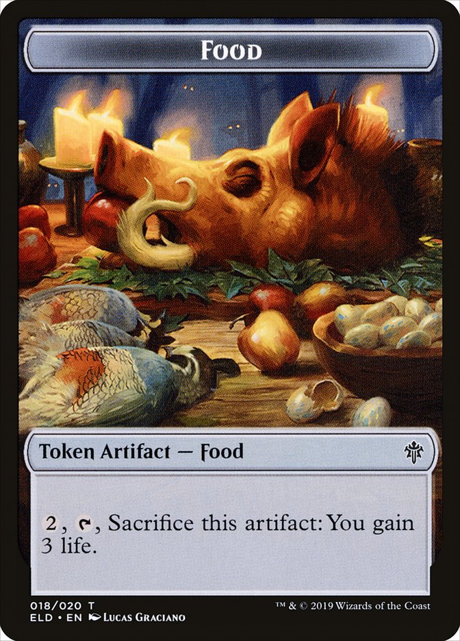 Image of Food Token (018/020) [Throne of Eldraine Tokens]