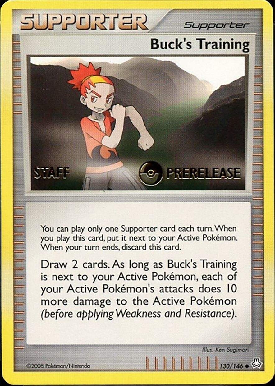 Image of Buck's Training (130/146) (Staff Prerelease Promo) [Diamond & Pearl: Legends Awakened]