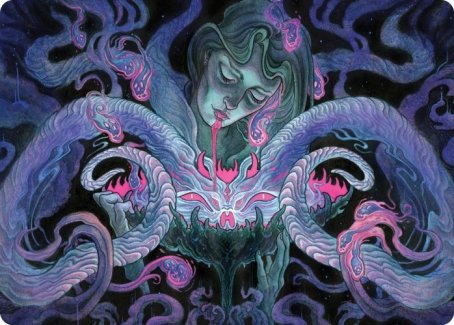 Image of Demonic Bargain Art Card [Innistrad: Crimson Vow Art Series]