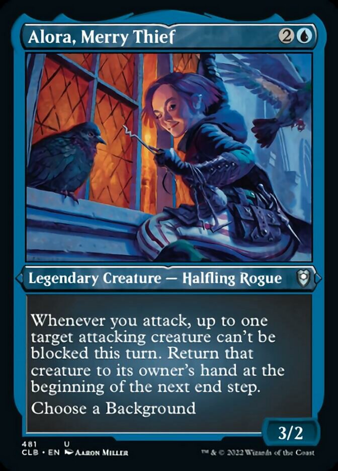 Image of Alora, Merry Thief (Foil Etched) [Commander Legends: Battle for Baldur's Gate]