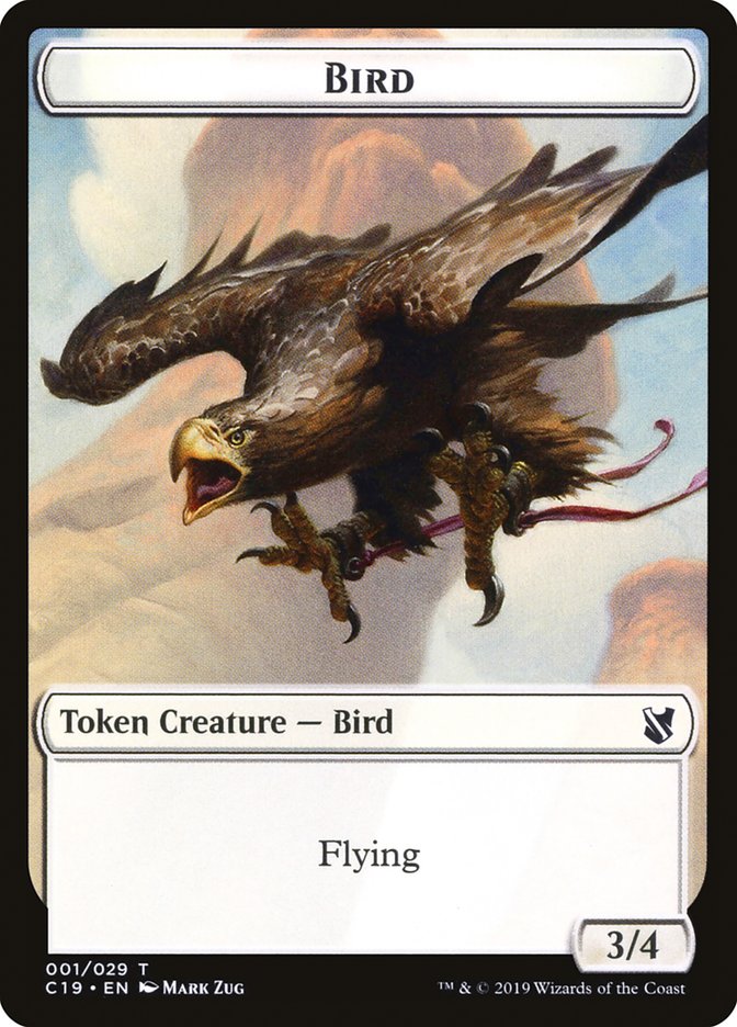Image of Bird Token (001/029) [Commander 2019 Tokens]