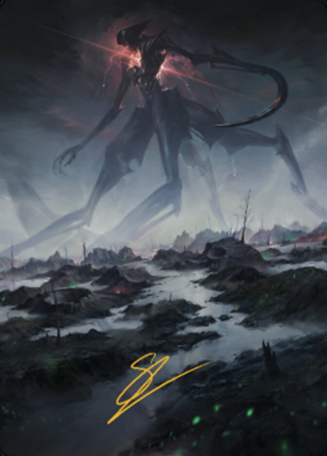 Image of Swamp (1) Art Card (Gold-Stamped Signature) [The Brothers' War Art Series]