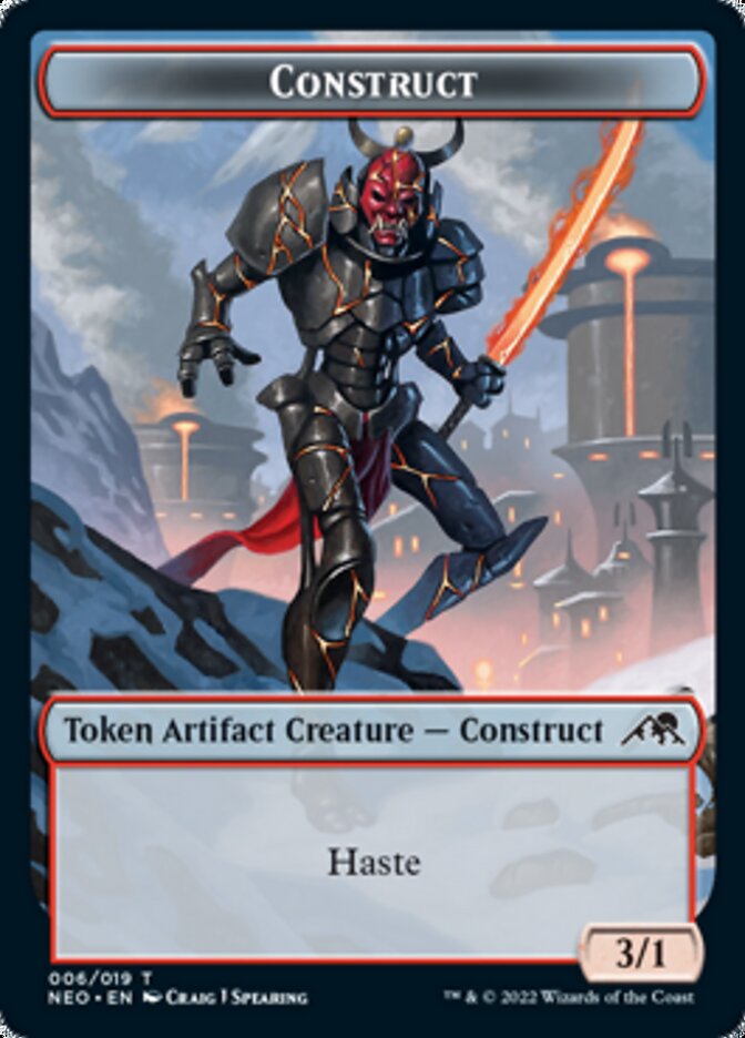 Image of Construct (006) // Blood (017) Double-Sided Token [Challenger Decks 2022 Tokens]