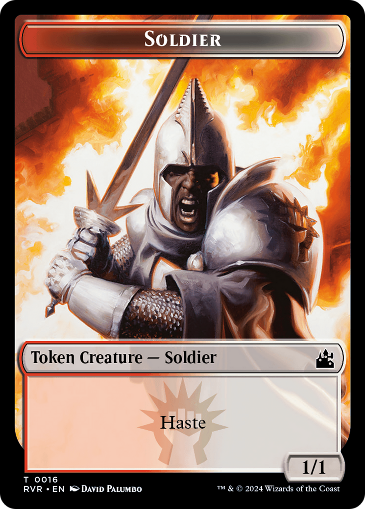 Image of Soldier Token [Ravnica Remastered Tokens]