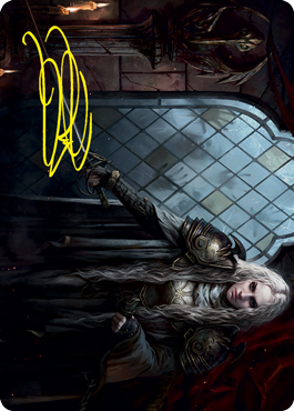 Image of Thalia, Guardian of Thraben Art Card (Gold-Stamped Signature) [Innistrad: Crimson Vow Art Series]