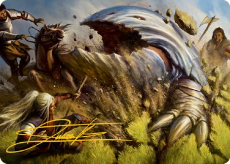 Image of Bulette Art Card (Gold-Stamped Signature) [Dungeons & Dragons: Adventures in the Forgotten Realms Art Series]