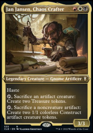 Image of Jan Jansen, Chaos Crafter (Foil Etched) [Commander Legends: Battle for Baldur's Gate]