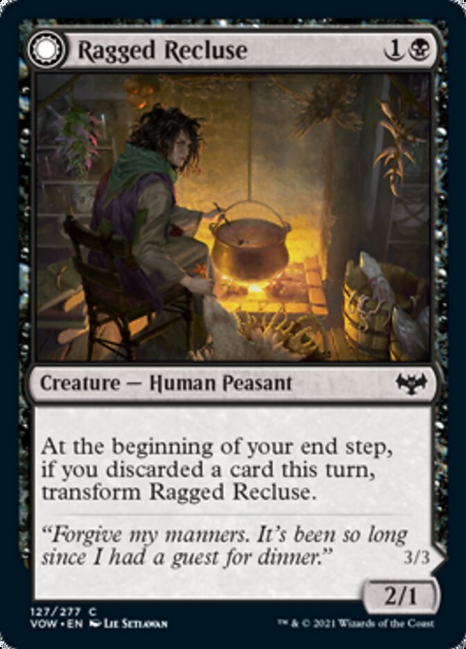 Image of Ragged Recluse // Odious Witch [Innistrad: Crimson Vow]