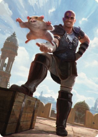 Image of Minsc & Boo, Timeless Heroes Art Card (72) [Commander Legends: Battle for Baldur's Gate Art Series]