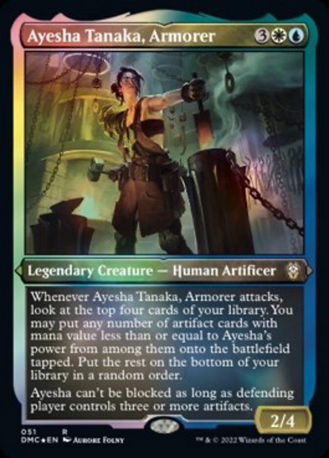 Image of Ayesha Tanaka, Armorer (Foil Etched) [Dominaria United Commander]
