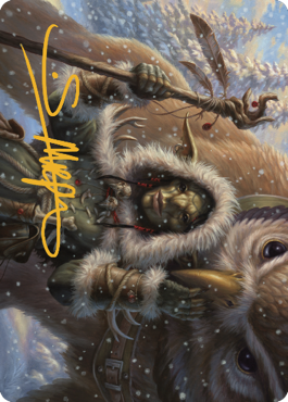 Image of Owlbear Shepherd Art Card (Gold-Stamped Signature) [Commander Legends: Battle for Baldur's Gate Art Series]