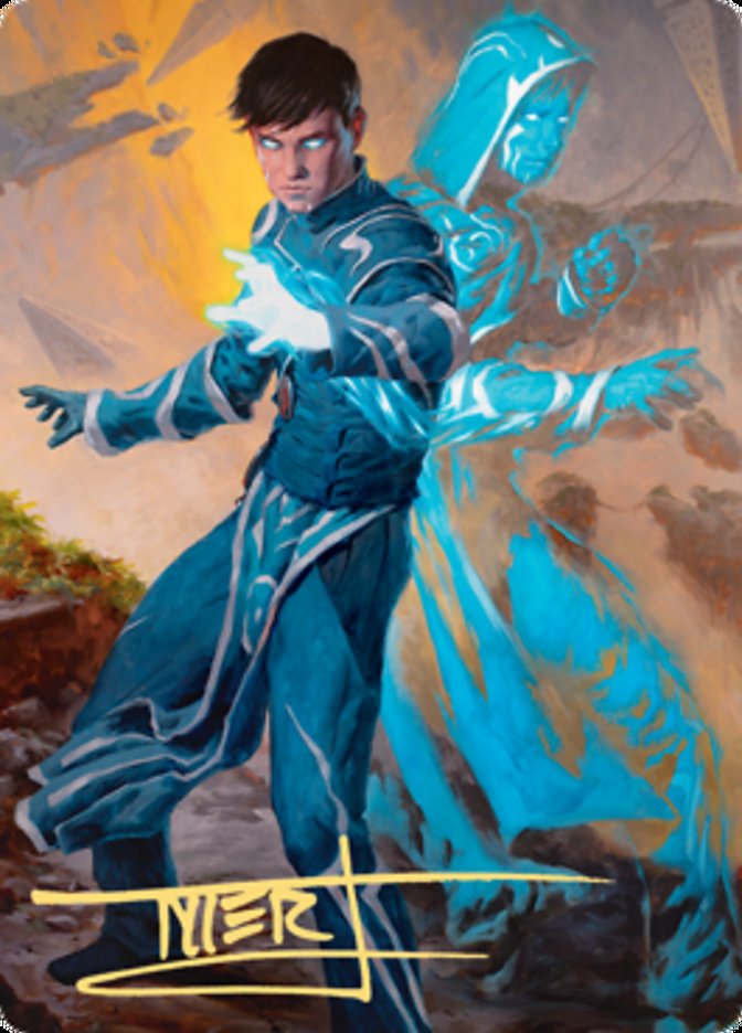 Image of Jace, Mirror Mage 1 Art Card (Gold-Stamped Signature) [Zendikar Rising Art Series]