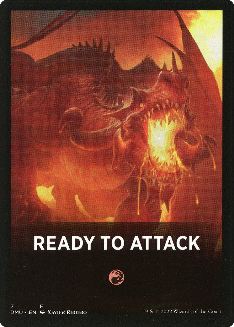 Image of Ready to Attack Theme Card [Dominaria United Tokens]