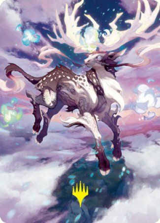 Image of Hinata, Dawn-Crowned Art Card (Gold-Stamped Signature) [Kamigawa: Neon Dynasty Art Series]