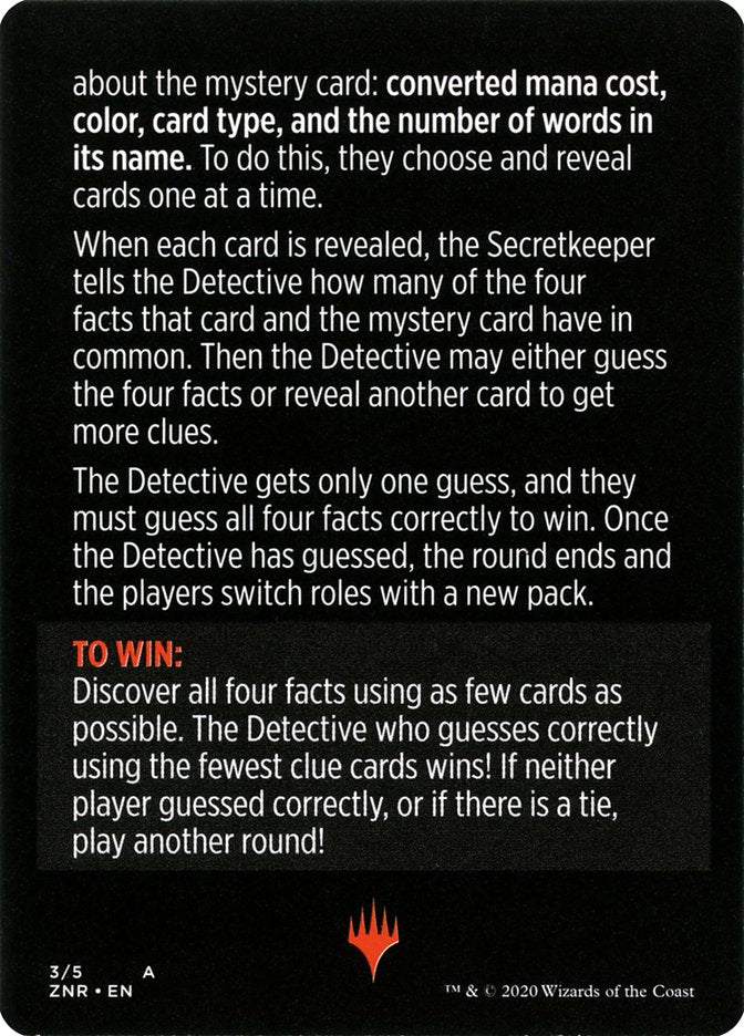 Image of Booster Sleuth (Magic Minigame) [Zendikar Rising Minigame]