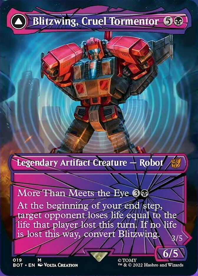 Image of Blitzwing, Cruel Tormentor // Blitzwing, Adaptive Assailant (Shattered Glass) [Transformers]