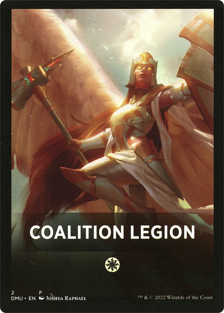 Image of Coalition Legion Theme Card [Dominaria United Tokens]