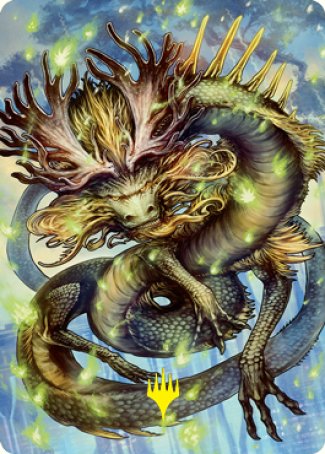 Image of Kura, the Boundless Sky Art Card (Gold-Stamped Signature) [Kamigawa: Neon Dynasty Art Series]