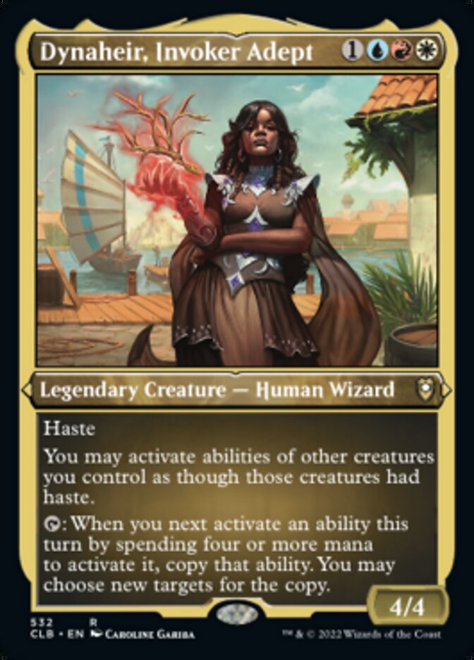 Image of Dynaheir, Invoker Adept (Foil Etched) [Commander Legends: Battle for Baldur's Gate]