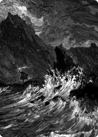 Image of Island Art Card [Innistrad: Midnight Hunt Art Series]