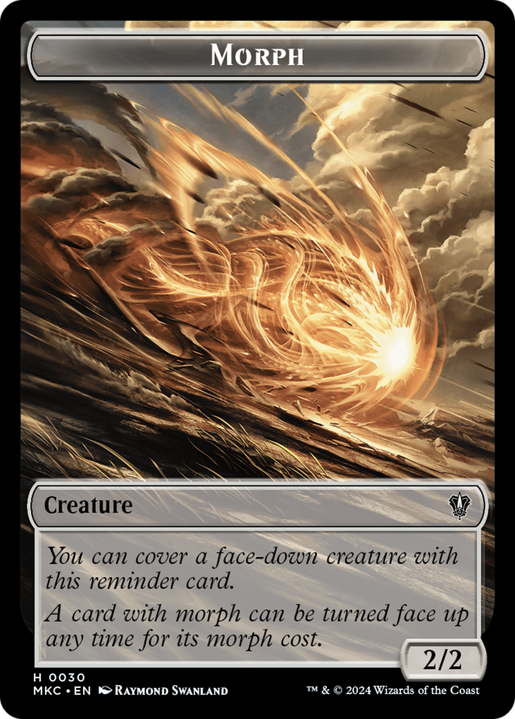 Image of Snake // Morph Double-Sided Token [Murders at Karlov Manor Commander Tokens]
