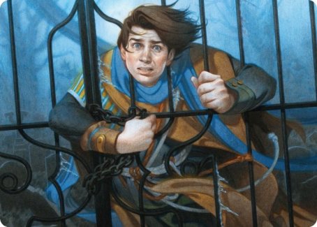 Image of Locked in the Cemetery Art Card [Innistrad: Midnight Hunt Art Series]
