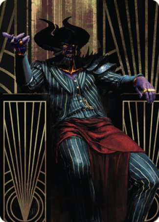 Image of Ob Nixilis, the Adversary 2 Art Card [Streets of New Capenna Art Series]