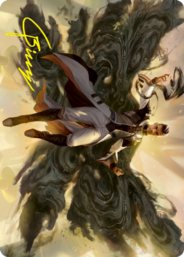 Image of Arrogant Poet Art Card (Gold-Stamped Signature) [Strixhaven: School of Mages Art Series]