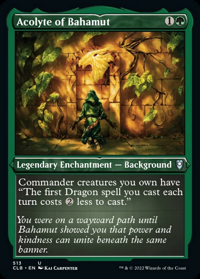 Image of Acolyte of Bahamut (Foil Etched) [Commander Legends: Battle for Baldur's Gate]