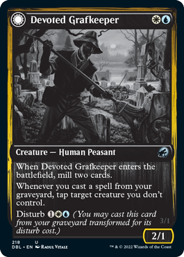 Image of Devoted Grafkeeper // Departed Soulkeeper [Innistrad: Double Feature]