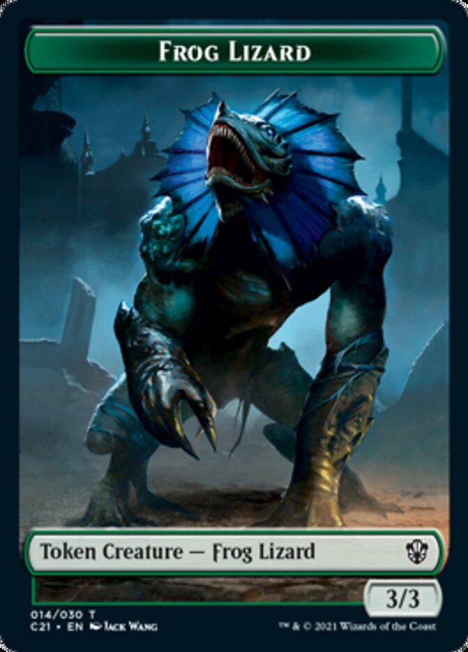 Image of Frog Lizard // Elephant Double-Sided Token [Commander 2021 Tokens]