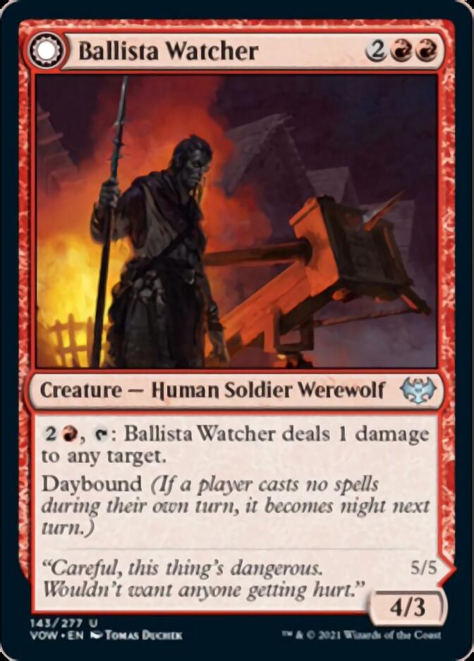 Image of Ballista Watcher // Ballista Wielder [Innistrad: Crimson Vow]