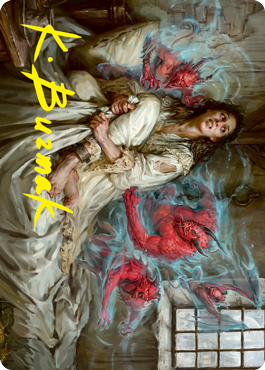 Image of Eruth, Tormented Prophet Art Card (Gold-Stamped Signature) [Innistrad: Crimson Vow Art Series]