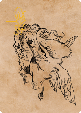Image of Lulu, Loyal Hollyphant Art Card (46) (Gold-Stamped Signature) [Commander Legends: Battle for Baldur's Gate Art Series]