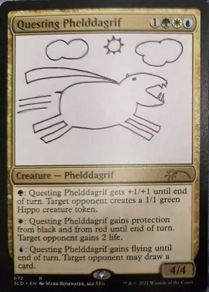 Image of Questing Phelddagrif (672) [Secret Lair Drop Promos]