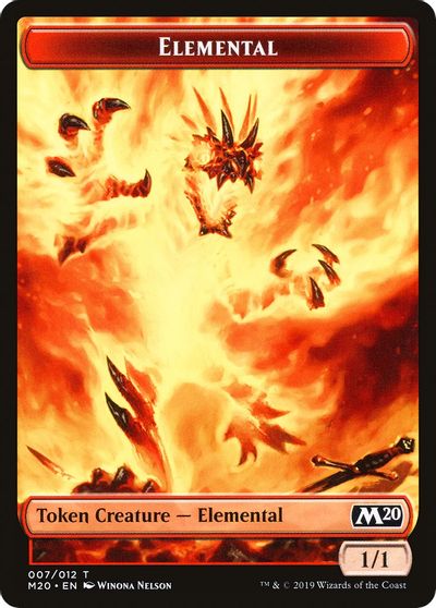Image of Elemental // Satyr Double-Sided Token [Challenger Decks 2020 Tokens]