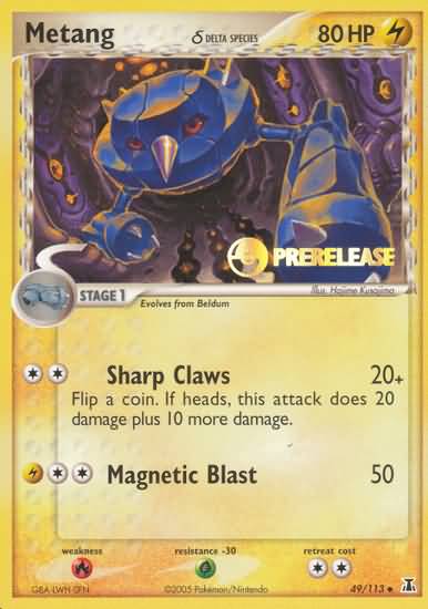 Image of Metang (49/113) (Delta Species) (Prerelease Promo) [EX: Delta Species]