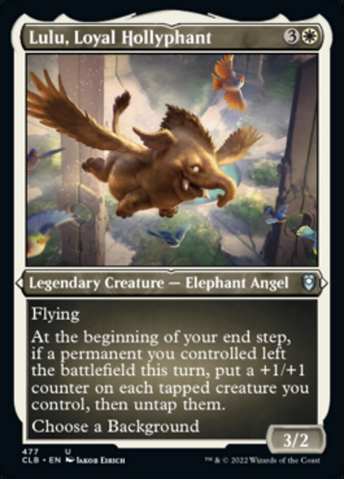 Image of Lulu, Loyal Hollyphant (Foil Etched) [Commander Legends: Battle for Baldur's Gate]
