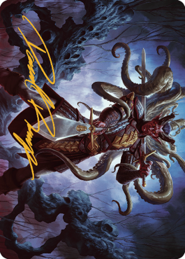 Image of Zevlor, Elturel Exile Art Card (42) (Gold-Stamped Signature) [Commander Legends: Battle for Baldur's Gate Art Series]