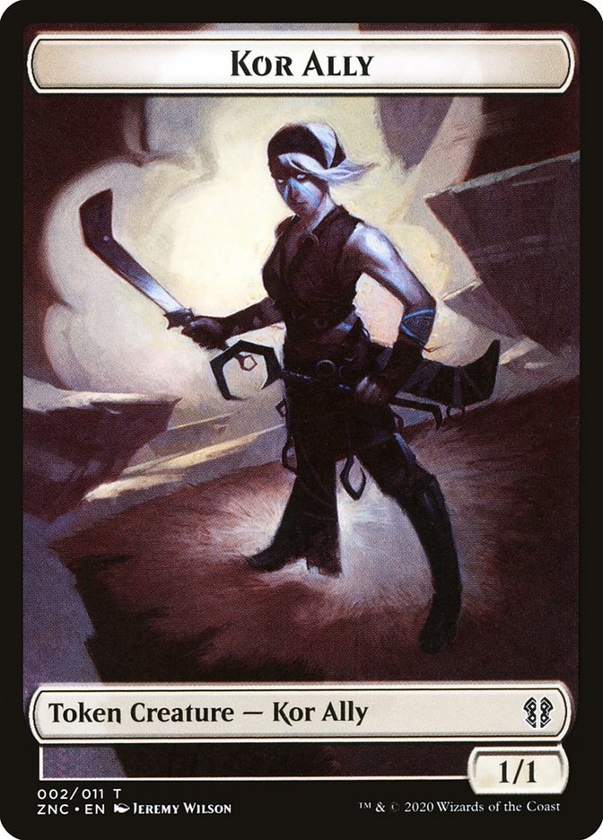 Image of Bird // Kor Ally Double-Sided Token [Zendikar Rising Commander Tokens]