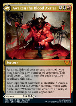 Image of Extus, Oriq Overlord // Awaken the Blood Avatar [Strixhaven: School of Mages]