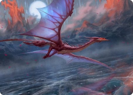 Image of Manaform Hellkite Art Card [Innistrad: Crimson Vow Art Series]