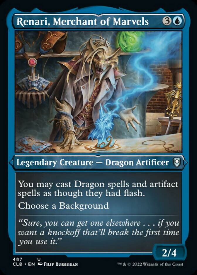 Image of Renari, Merchant of Marvels (Foil Etched) [Commander Legends: Battle for Baldur's Gate]